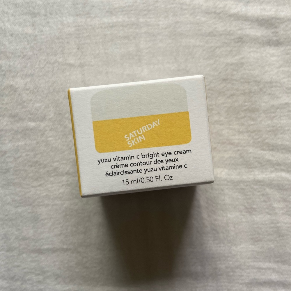 Brand New In Packaging Saturday Skin Yuzu Vitamin C bright eye cream